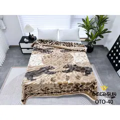 GOLDSUN - FRAZADA DE TERCIOPELO DOBLE PAÑO REVERSIBLE 4 KILOS 2 PLAZAS