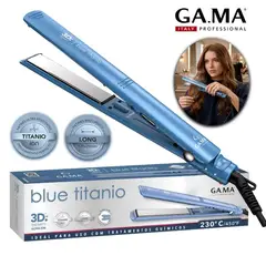 Gama - Plancha alisadora ELEGANCE Blue Titanium 3D