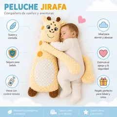 GENERICO - Peluche de Compañía para Bebé con Función de Palmaditas y Control Remoto - JIRAFA