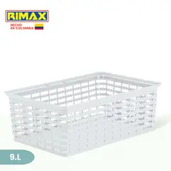 RIMAX - Canasta Deco Grande Blanco 9L RIMAX.