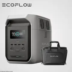 ECOFLOW - Estación de energía portátil 1500 Wh / 1800 W Delta 3 + Bolso Impermeable