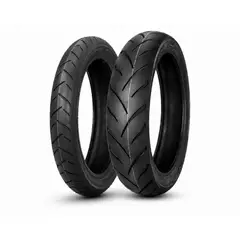 GENERICO - PAR LLANTAS DE MOTO 100-80-17 y 130-70-17 TSK CELIMO ¨USO SIN CAMARA¨ NS200