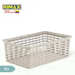 RIMAX - Canasta Deco Grande Taupe 9L RIMAX.