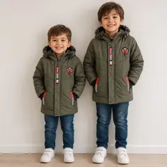 GENERICO - Casacas acolchadas para niños casual Liviano