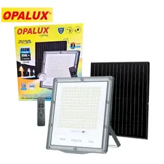 OPALUX - Reflector con Panel Solar LED Tricolor Ahorro Energético OP-SFL519-400 de 400W