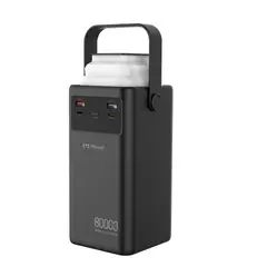 MICCELL - Power Bank 80000mAh PD 22.5W con Linterna LED y Carga Rápida para Exterior