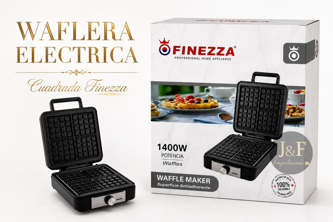 Waflera Eléctrica Cuadrada 1400W FZ-812 WF