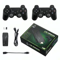 GENERICO - Consola de Videojuegos GameStick 20000 juegos con 2 gamepads inalámbricos Color Negro