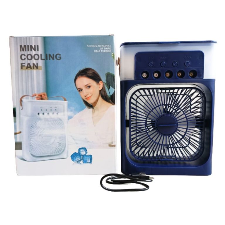 Ventilador Humificador 3 en 1 Led Azul