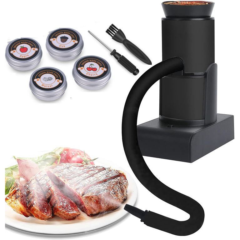 Humo portátil de ahumador de cocina Comida de humo Bebidas Alimentos Cóctel Fumador para parrilla