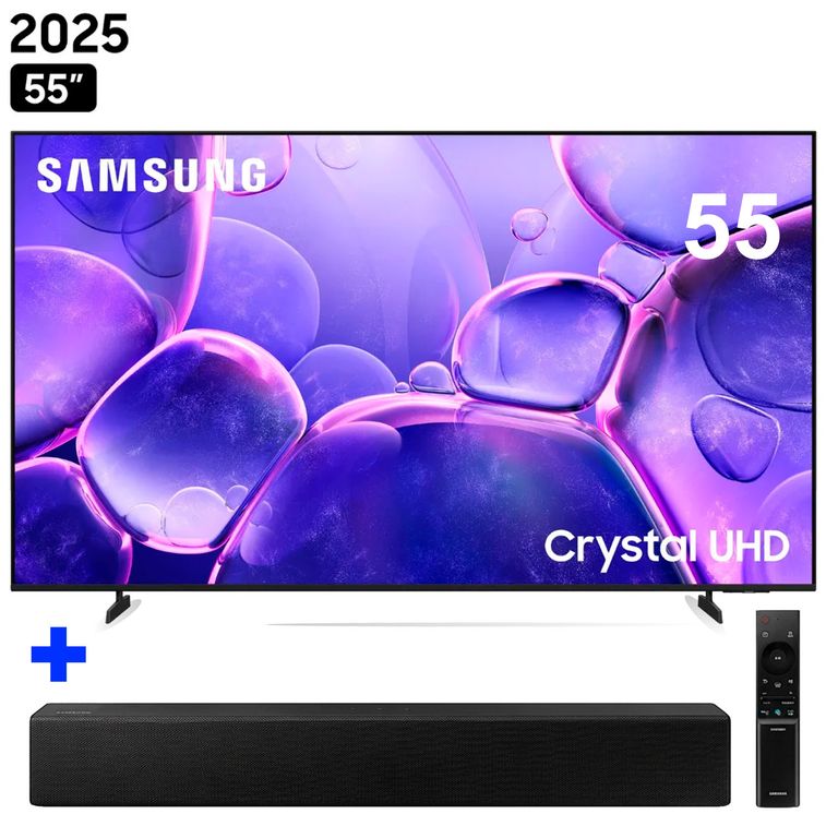 Televisor 55 Crystal Uhd U8000F + Barra de sonido HW-B400F