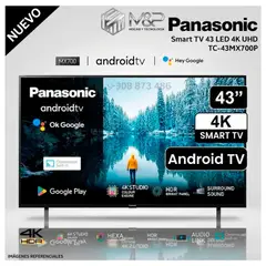 Panasonic - TV 43 TC-43MX700P 4K UHD ANDROID TV - Modelo Nuevo