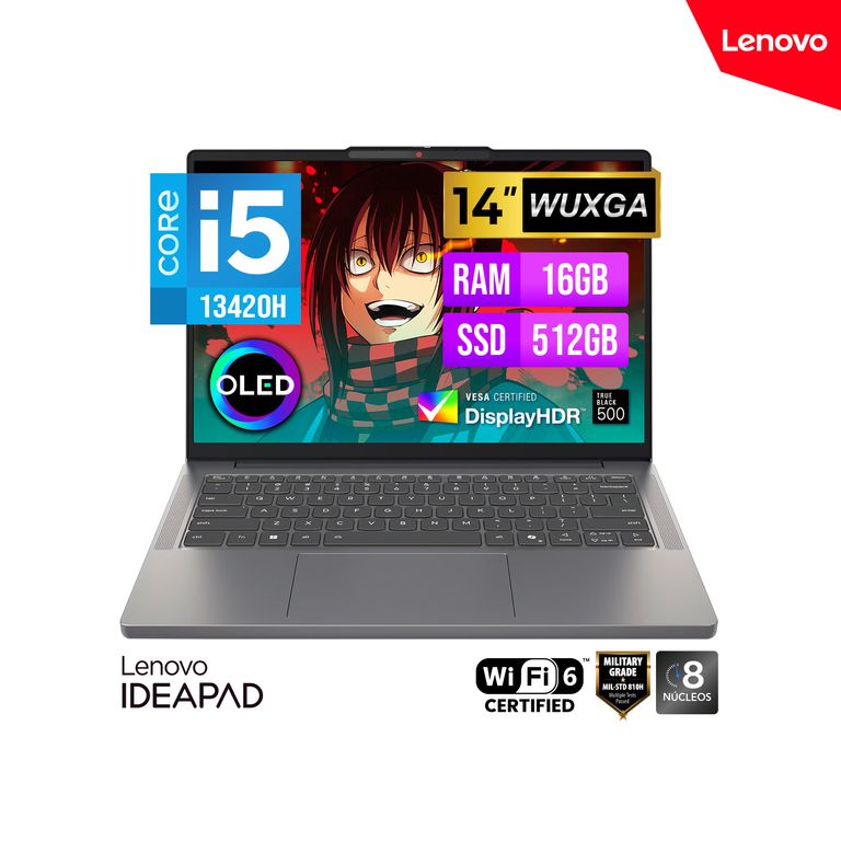 LAPTOP IDEAPAD SLIM 3 14IRH10 14" WUXGA OLED i5-13420H 16GB 512GB SSD FreeDOS