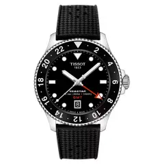 Tissot - Reloj para Hombre Seastar 1000 Quartz GMT Negro