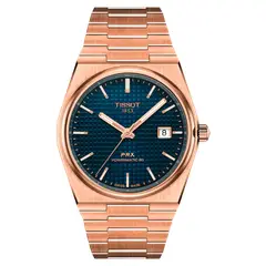 Tissot - Reloj para Hombre PRX 40mm Oro Rosa y Azul