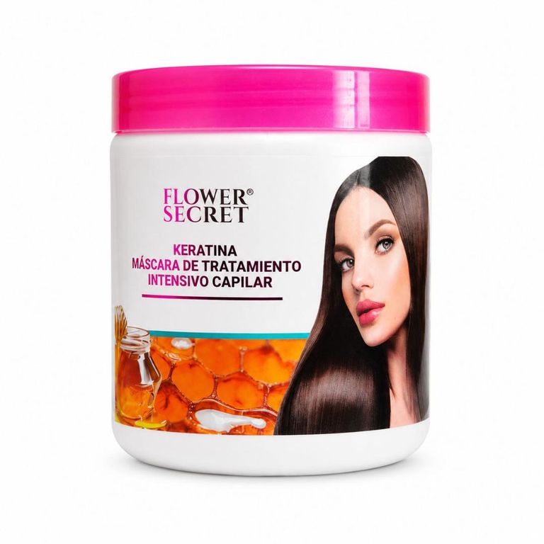 Mascarilla Capilar Flower Secret Keratina 500 ml Tratamiento Hidratante y Nutritivo