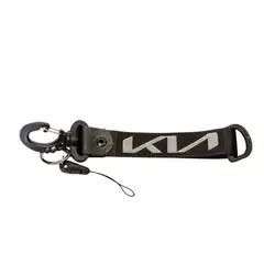 JET - LLAVERO DE TELA KIA NEGRO 2.5x21.5MM AUTO-CAMIONETA-MOTO