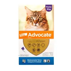 ADVOCATE - Pipeta antipulgas hasta 8kg - para gato