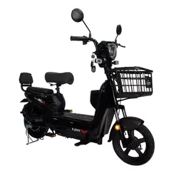 JEFF BIKE - BICIMOTO MODELO ADVENTURE COLOR NEGRO 40KM AUTONOMIA 35KMH VEL.MAX CON BATERIA DE GRAFENO