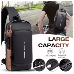 OEM - Pechera Morral con Clave Antirrobo Impermeable Entrada USB