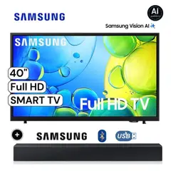 SAMSUNG - Televisor 40 FHD Smart TV UN40F6000F + Soundbar