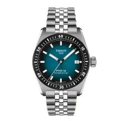 Tissot - Reloj para Hombre PR516 Powermatic 80 38mm Plata y Azul