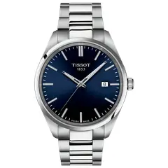 Tissot - Reloj para Hombre PR 100 Quartz 40mm Plata y Azul