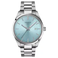 Tissot - Reloj para Hombre PR 100 Quartz 40mm Plata y Azul Hielo