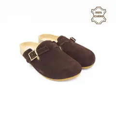 FAR WEST - Zueco - Sueco Mujer y Hombre Harper Cuero Marrón