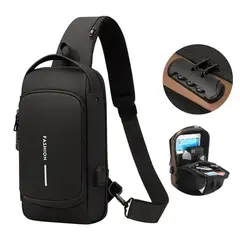 OEM - Pechera Morral con Clave Antirrobo Impermeable Entrada USB