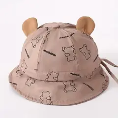 GENERICO - Gorro de Verano Osito Marrón para Bebé