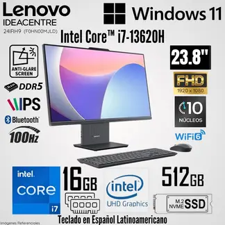 LENOVO - All in One IdeaCentre 24IRH9 Intel Core i7-13620H 16GB RAM 512GB SSD 23.8" FHD - 100Hz