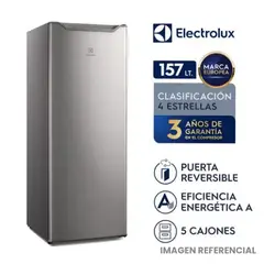 Electrolux - Congelador Vertical 157L EFUY16P2HVG Plata
