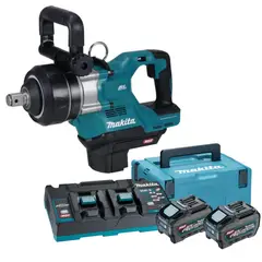 MAKITA - Llave De Impacto 1" XGT 40V 3150 Nm + 2 baterias 5ah y cargador