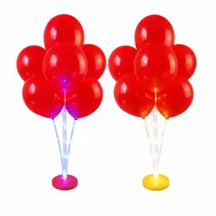 GENERICO - Soporte de 70cm para Globos con Luces LED Set 2 unidades Decoración Cumpleaños