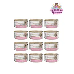 GENERICO - Enlatado para gatos Applaws sabor Filete de atun con camaron PACK 12 latas
