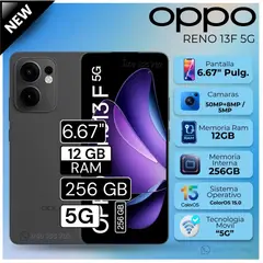 OPPO - Celular Reno 13F 5G 6.67" Pulg. 12GB RAM 256GB ColorOS 15.0 - Gris
