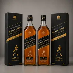 JOHNNIE WALKER - 2 UND - Black Label 750 ML + Caja - D