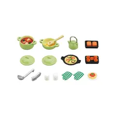 SYLVANIAN FAMILIES - Juguete Sylvanian Accesorios Set de Cena Original
