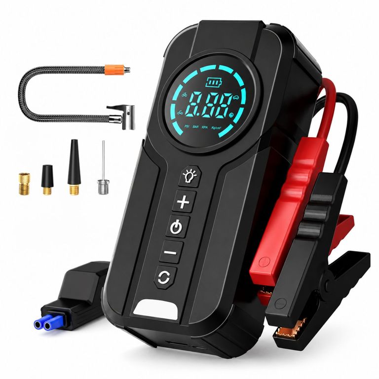 Arrancador de Batería Compresor Inflador de Llanta 150PSI Pa