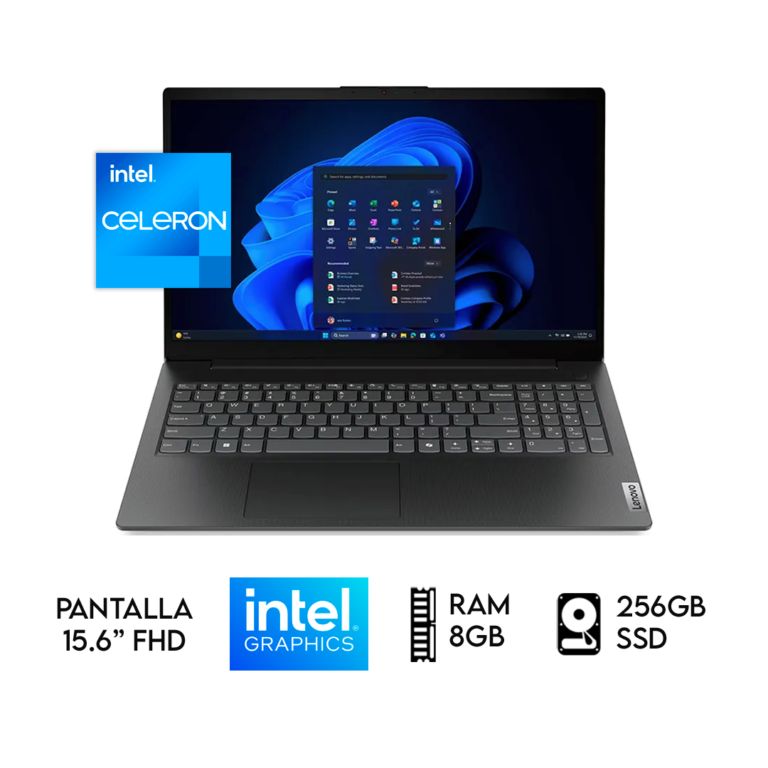 LAPTOP V15 INTEL CELERON N100 RAM 8GB SSD 256GB 15.6″ FHD GRIS OSCURO