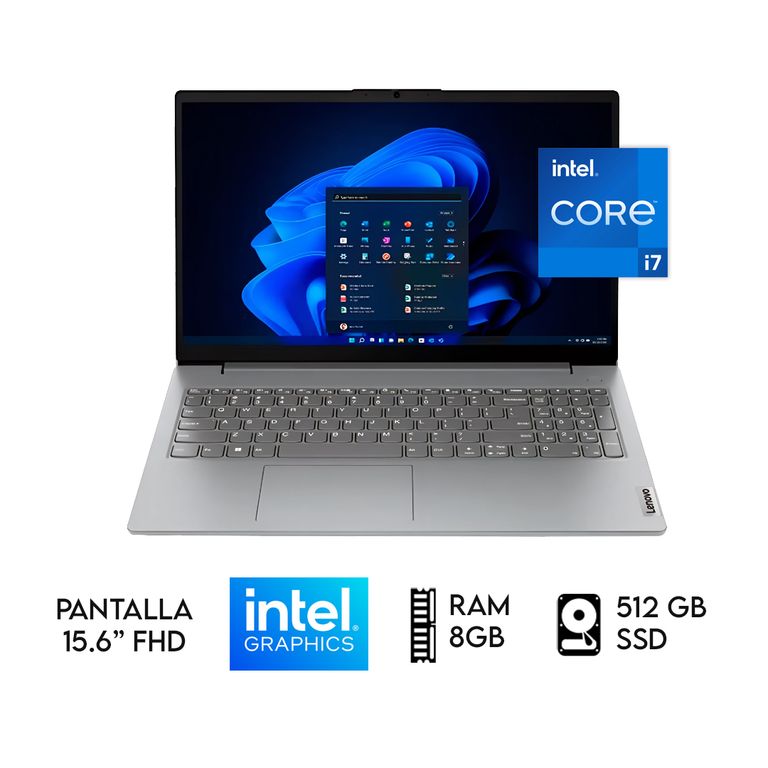 LAPTOP V15 INTEL CORE i7-13620H RAM 8GB SSD 512GB 15.6 FHD» GRIS