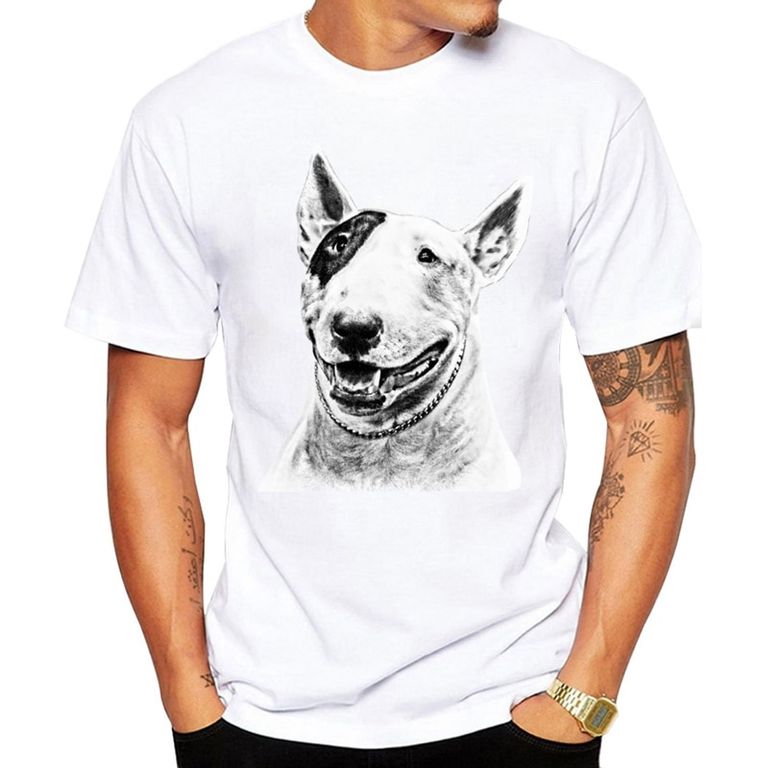 Polera con diseño de perro Bull Terrier