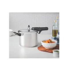 TRAMONTINA - OLLA A PRESIÓN BRAVA DE ACERO INOXIDABLE DE 4.5 LT