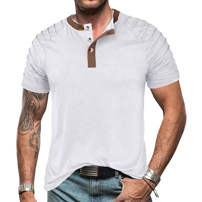 Polera Manga Corta Algodón Hombre