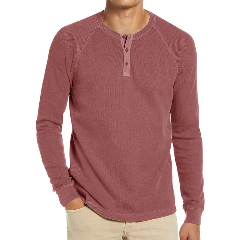 Polera Manga Larga Algodón Hombre