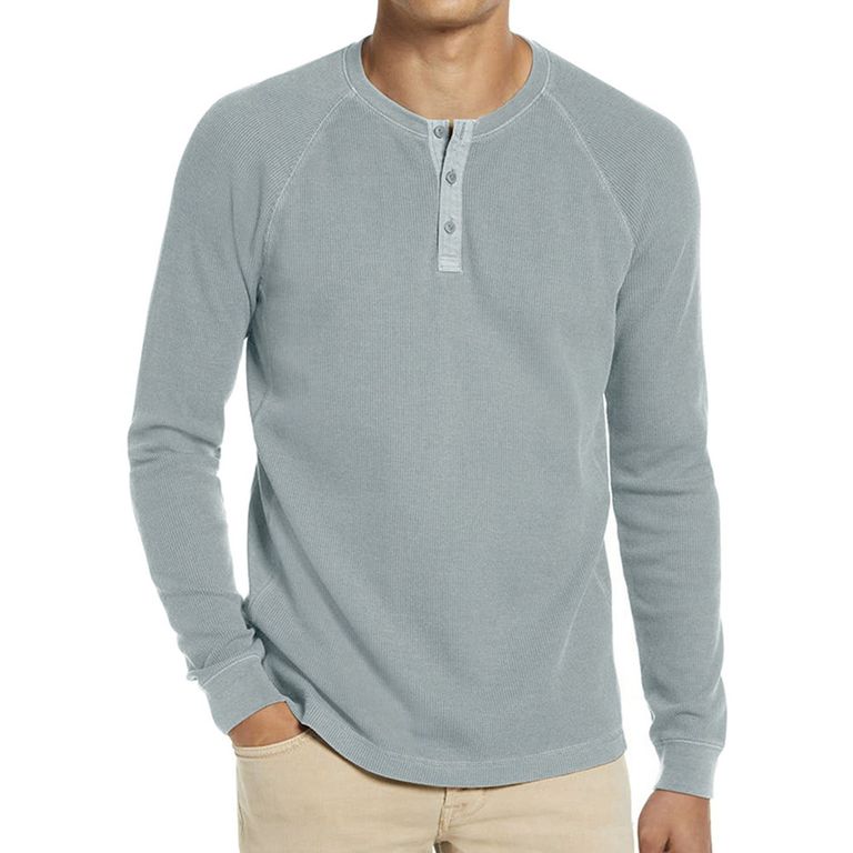 Polera Manga Larga Algodón Hombre