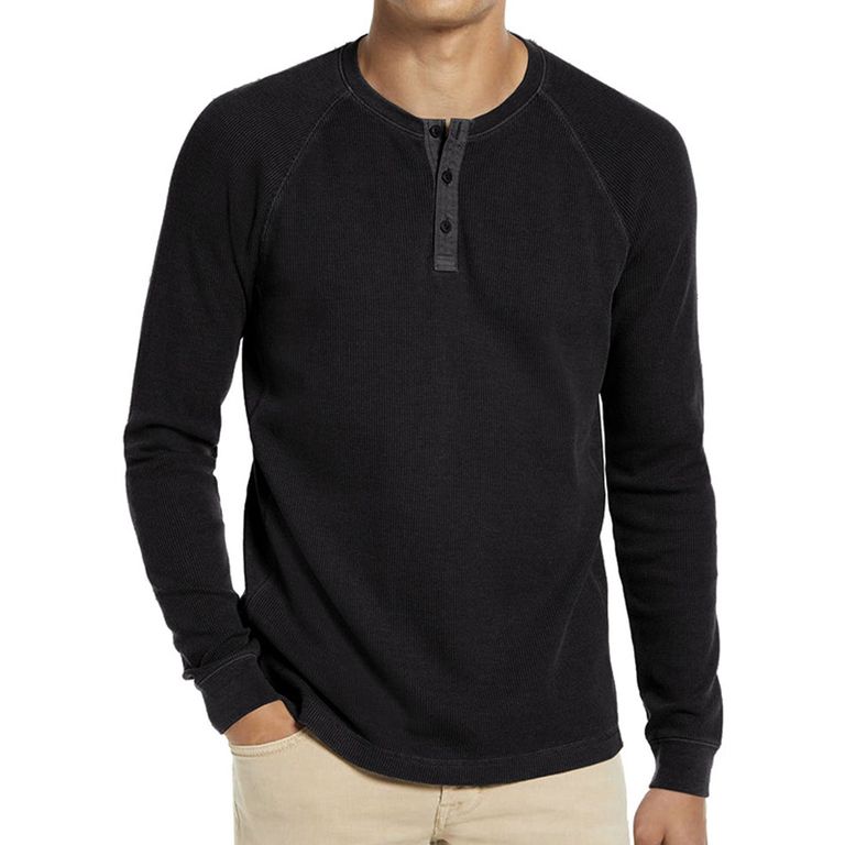 Polera Manga Larga Algodón Hombre