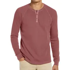 TIOZONEY - Polera Manga Larga Algodón Hombre