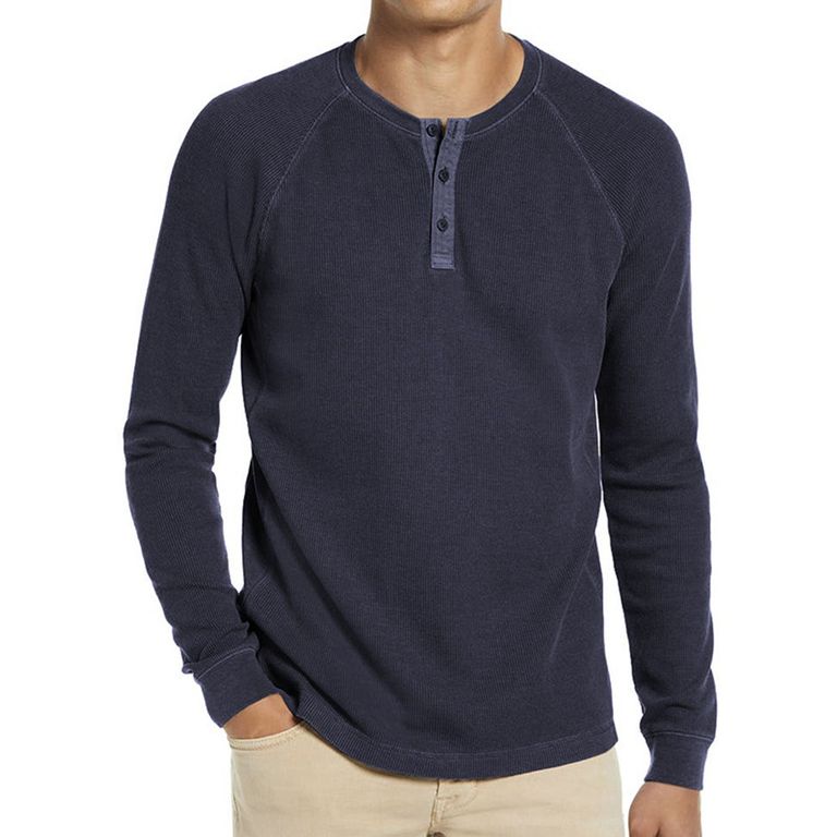 Polera Manga Larga Algodón Hombre